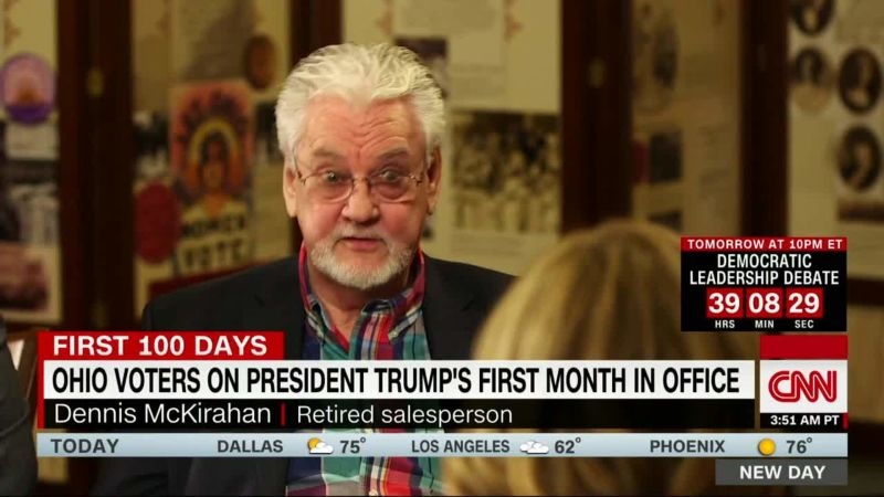 Ohio voters reflect on Trump's first month