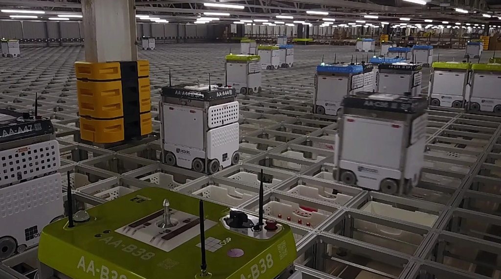 The Ocado warehouse run by robots