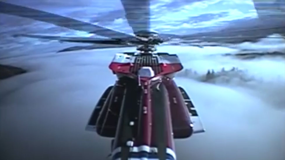 Video shot on Inverness Coastguard helicopter’s tail camera