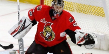 Anderson earns shutout in 1st game back for Senators