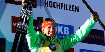 Laura Dahlmeier captures 3rd gold medal at biathlon worlds