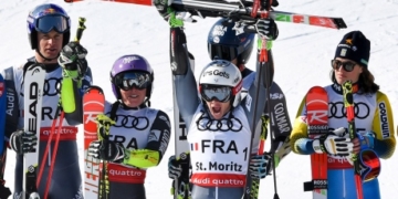 France wins team event at alpine worlds