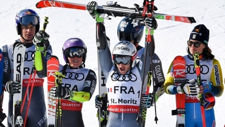 France wins team event at alpine worlds