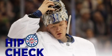 Frederik Andersen flashes some lightning leather
