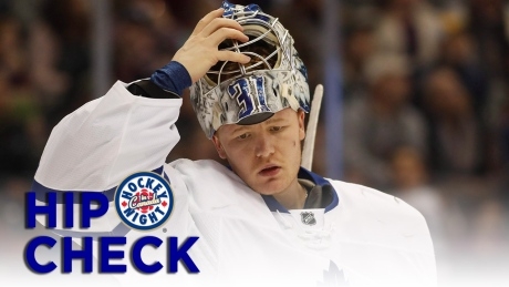 Frederik Andersen flashes some lightning leather