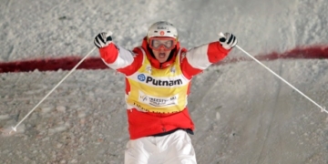 Mikael Kingsbury soars to dual moguls gold in Japan