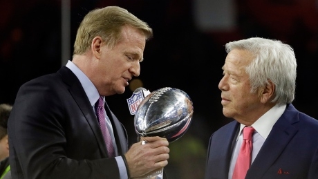 Patriots get last laugh as NFL commissioner booed off stage
