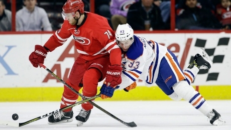 Hurricanes hand Oilers 3rd straight loss