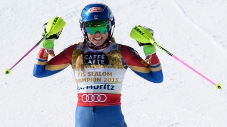 Mikaela Shiffrin cruises to 3rd straight slalom world title