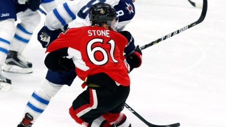 Jacob Trouba suspended for illegal check on Senators’ Mark Stone
