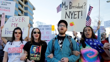 Thousands turn out for anti-Trump protests across U.S.