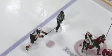 Vermette gets 10 games for slashing linesman