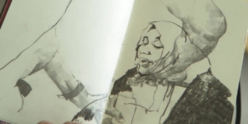 Meet the artist who sketches refugees