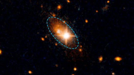 Black hole gets unusual ‘kick’ out of galaxy core thanks to gravitational waves