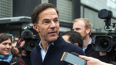 Exit poll: Dutch PM Mark Rutte leading rival Geert Wilders