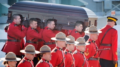 Mourners gather in Quebec for funeral of RCMP constable killed in collision