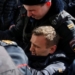 Russian opposition activist Alexei Navalny arrested during protest