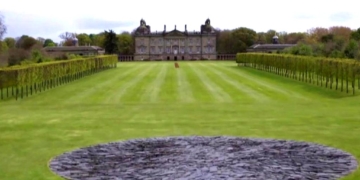 Richard Long sculpture at Houghton Hall in Norfolk