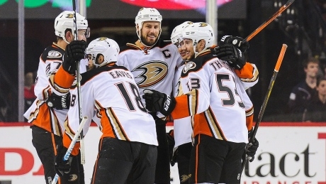 Flames swept by Ducks