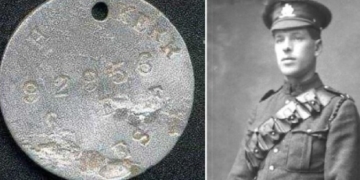 Vimy gunner’s dog tags found in French garden 100 years after death