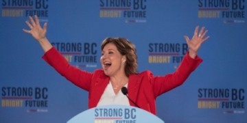 Christy Clark remains B.C. premier until all votes counted