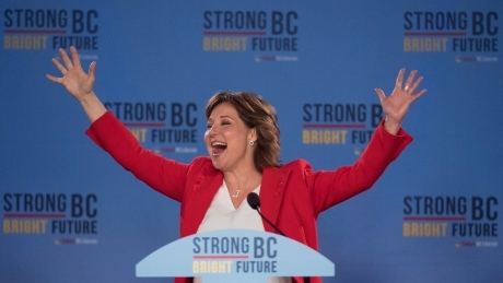 Christy Clark remains B.C. premier until all votes counted