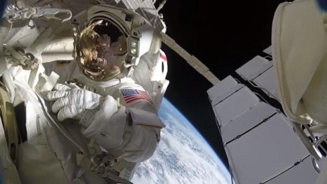 Astronaut’s helmet-cam gives spectacular view of Earth during spacewalk