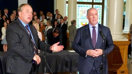 B.C. NDP, Green alliance to focus on banning big money, electoral reform and stopping Kinder Morgan