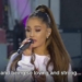 Ariana Grande thanks the crowd and praises the city’s spirit at One Love Manchester.