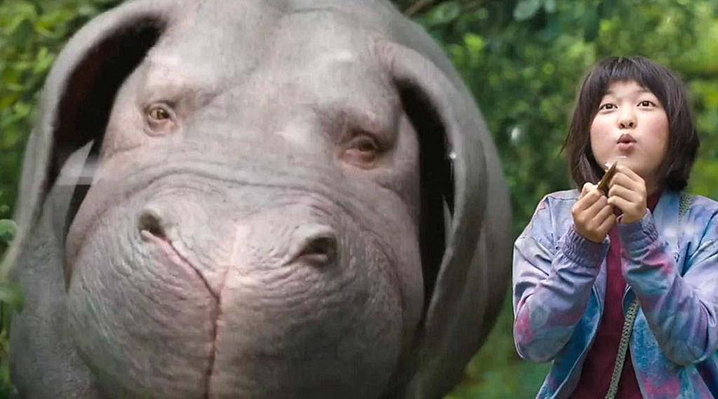 Giant pig movie Okja in Netflix and cinema controversy