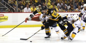 Penguins on verge of Cup repeat as Crosby leads rout of Predators