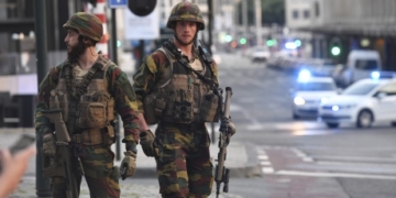 Belgian troops shoot man after Brussels station blast, police say