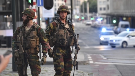 Belgian troops shoot man after Brussels station blast, police say