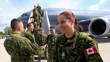 Anti-Canada propaganda greets troops in Latvia