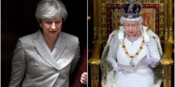 Queen outlines U.K. government agenda in scaled-down speech