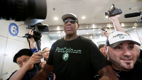 Dennis Rodman says ‘trying to open door’ in North Korea