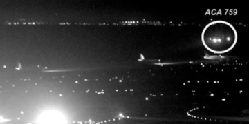 Newly released image shows just how close Air Canada jet came to disaster