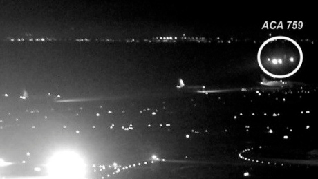 Newly released image shows just how close Air Canada jet came to disaster