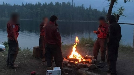 Firefighters fined $1,150 for campfire in B.C. Interior during burning ban