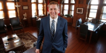 Andrew Scheer’s Conservative leadership bump the smallest any new party leader has had in 14 years