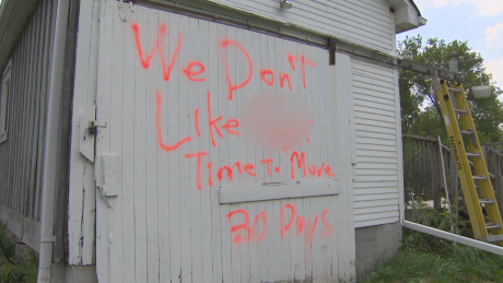 Homophobic graffiti being investigated as hate crime in Pickering, Ont.