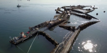Collapsed fish farm that released thousands of Atlantic salmon had structural problems last month