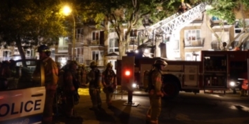 Montreal police rescue toddler from burning apartment building