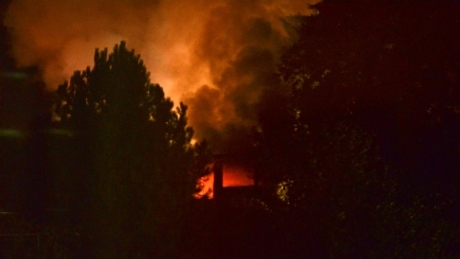 Crews battle house fire in South Vancouver