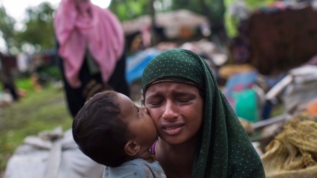 Tens of thousands of Rohingya pour into Bangladesh amid wave of killings and arson
