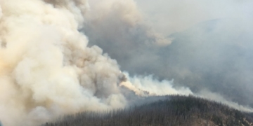 Dozens evacuated from B.C. provincial park after wildfire crosses over from U.S.