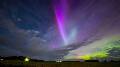 Spectacular display of northern lights illuminates sky