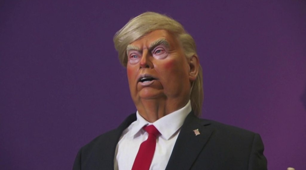 Donald Trump Spitting Image puppet unveiled