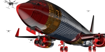 Here's what happens to a jet plane when a drone collides with it