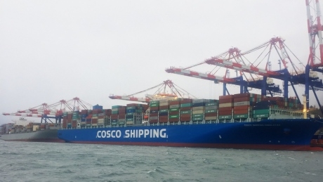 The biggest container ship ever to dock in Canada was in Prince Rupert, B.C., last week